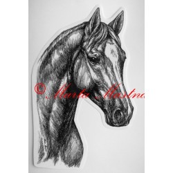 Samolepka kůň teplokrevník, trakén
