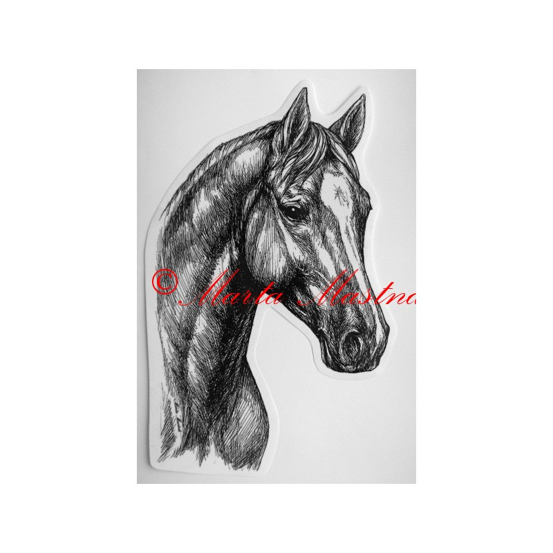 Samolepka kůň teplokrevník, trakén