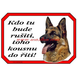 Tabulka německý ovčák