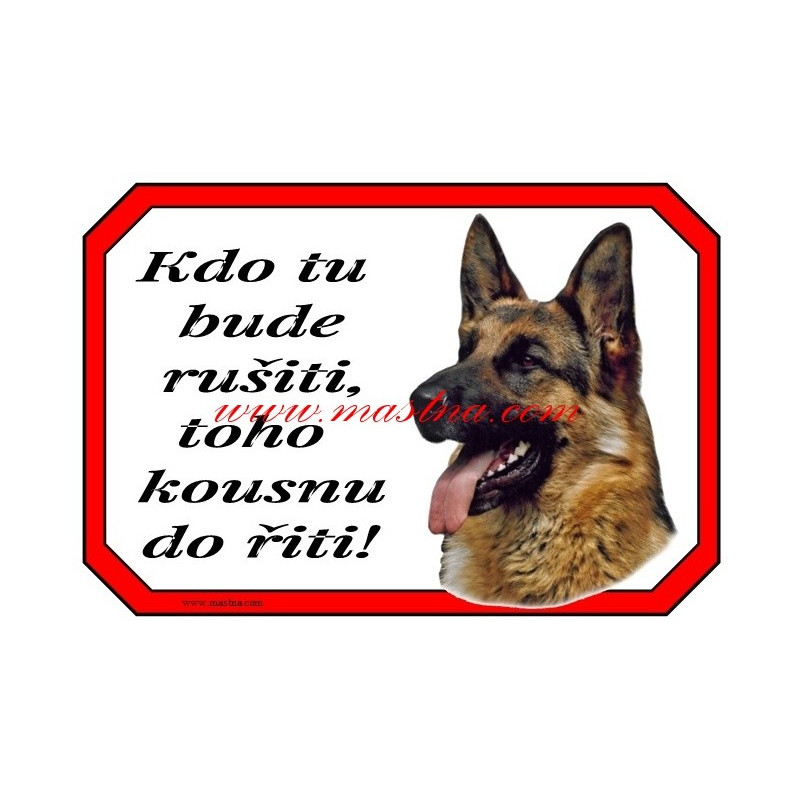 Tabulka německý ovčák