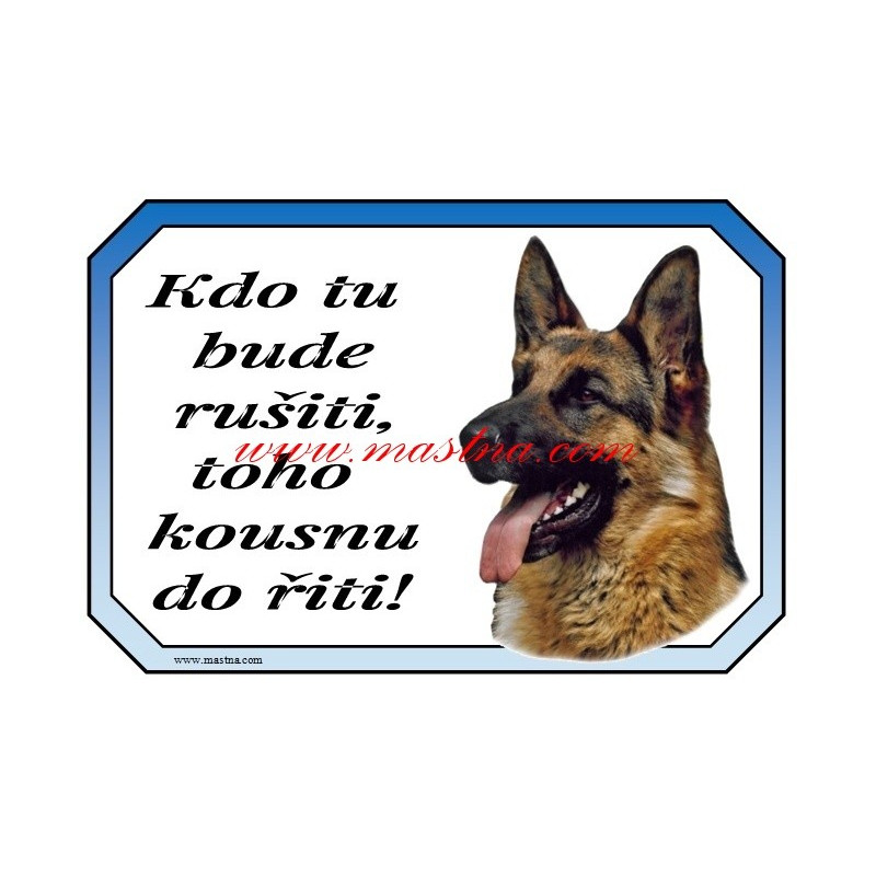 Tabulka německý ovčák