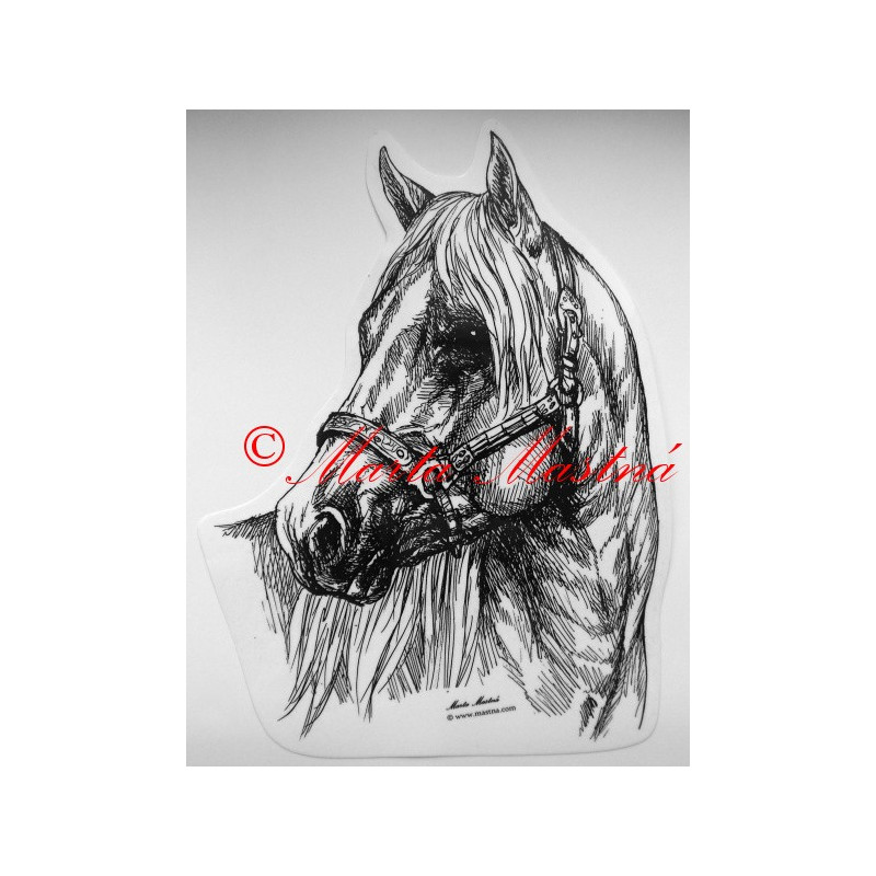 Samolepka kůň quarter horse, western