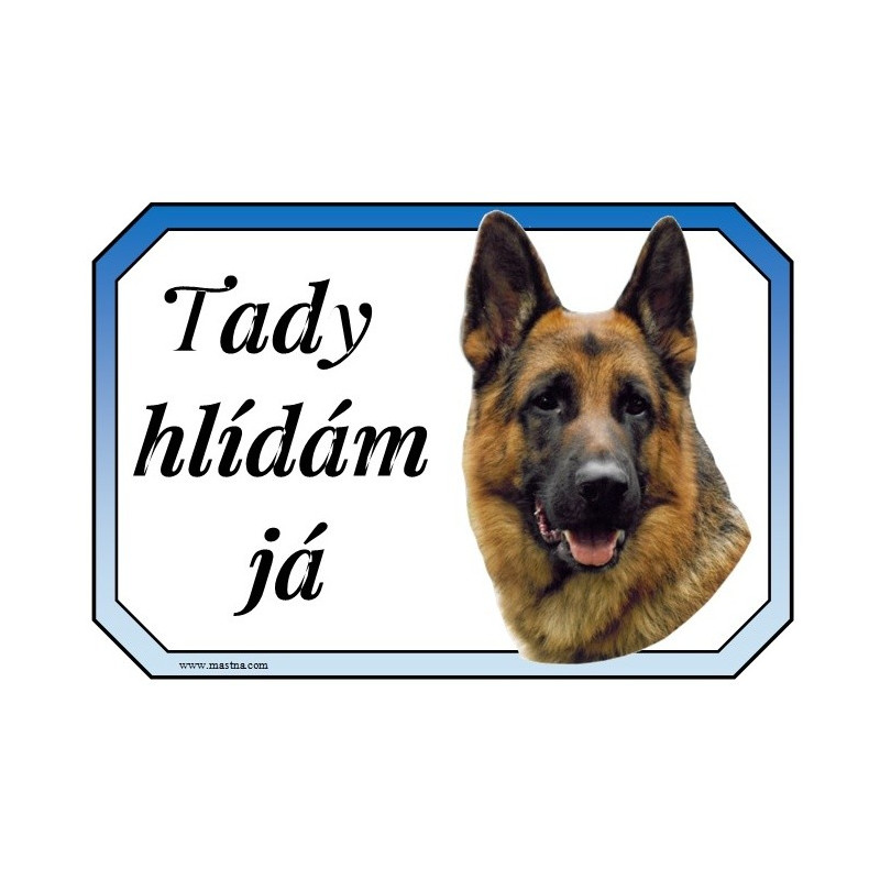 Cedulka německý ovčák