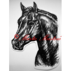 Samolepka kůň quarter horse, western