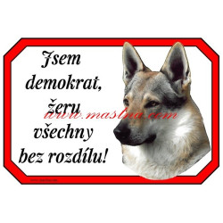 Cedulka československý vlčák