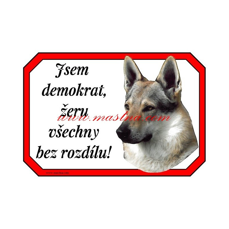 Cedulka československý vlčák