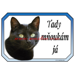 Cedulka kočka evropská černá