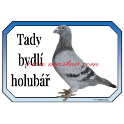 Cedulka holub poštovní