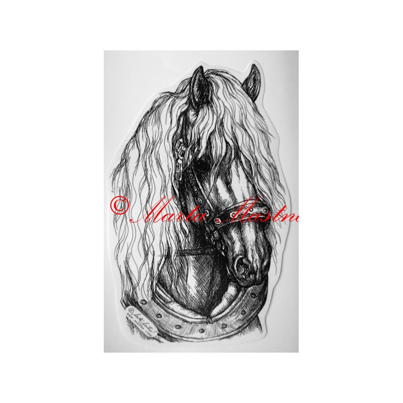 Samolepka kůň chladnokrevník, českomoravský belgik