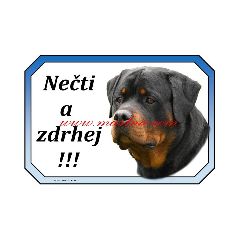 Cedulka rotvajler, rotweil