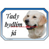Cedulka zlatý retrívr, golden