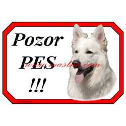 Cedulka bílý švýcarský ovčák