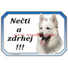 Cedulka bílý švýcarský ovčák