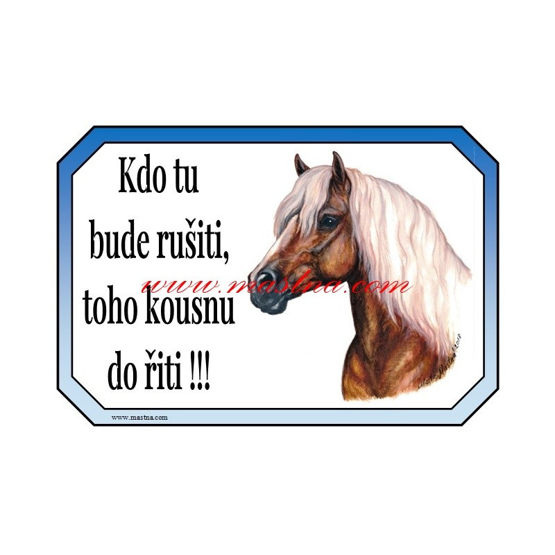 Tabulka hafling, kůň, koně