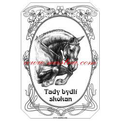 Tabulka kůň parkurový