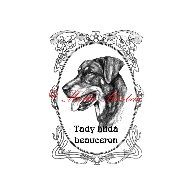 Tabulka francouzský ovčák beauceron