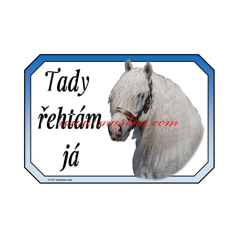 Cedulka chladnokrevník, kůň, koně