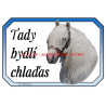 Cedulka chladnokrevník, kůň, koně