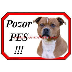 Cedulka stafordšírský bulteriér