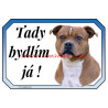 Cedulka stafordšírský bulteriér
