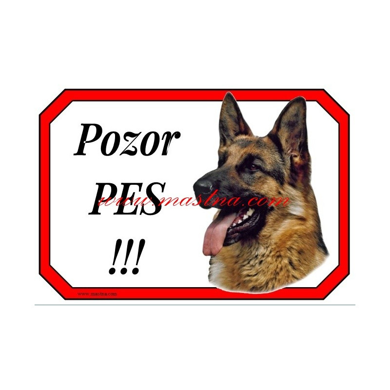 Cedulka německý ovčák