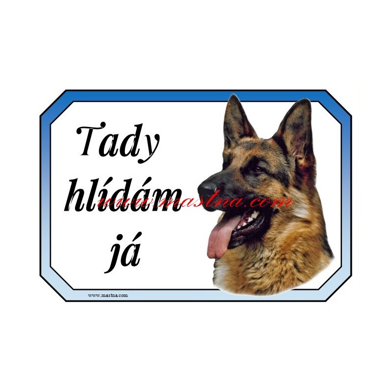 Cedulka německý ovčák