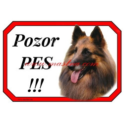 Cedulka belgický ovčák tervueren