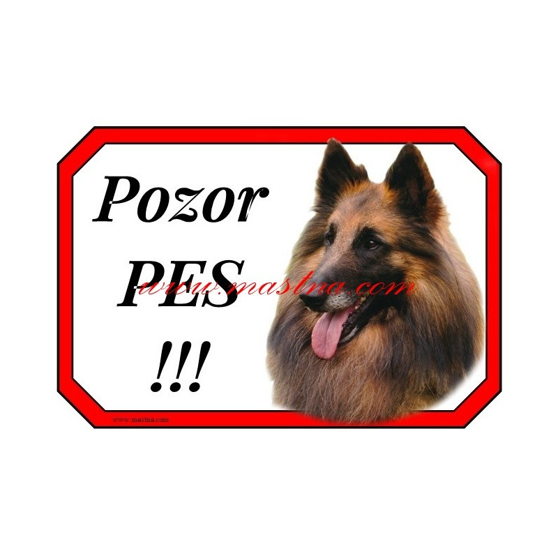 Cedulka belgický ovčák tervueren