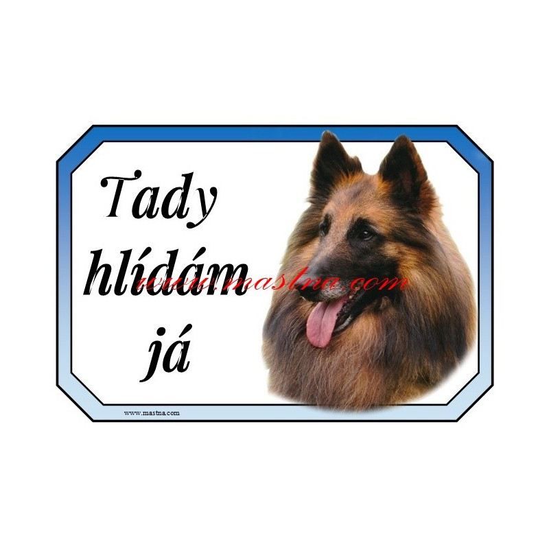 Cedulka belgický ovčák tervueren