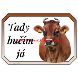 Cedulka kráva jersey, skot