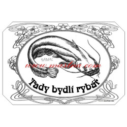 Tabulka sumec, rybář, ryby