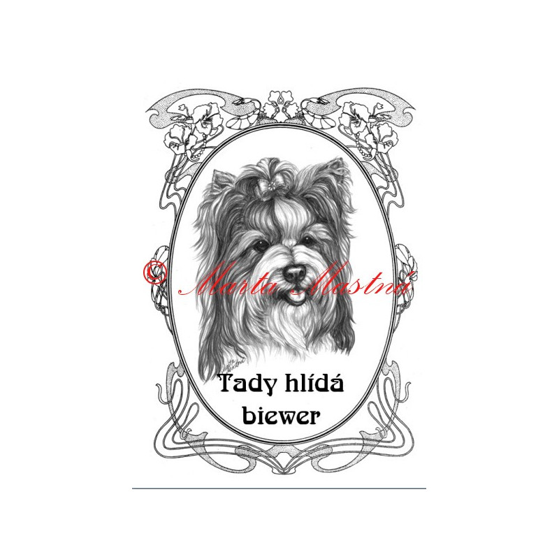 Tabulka biewer, jorkšír teriér