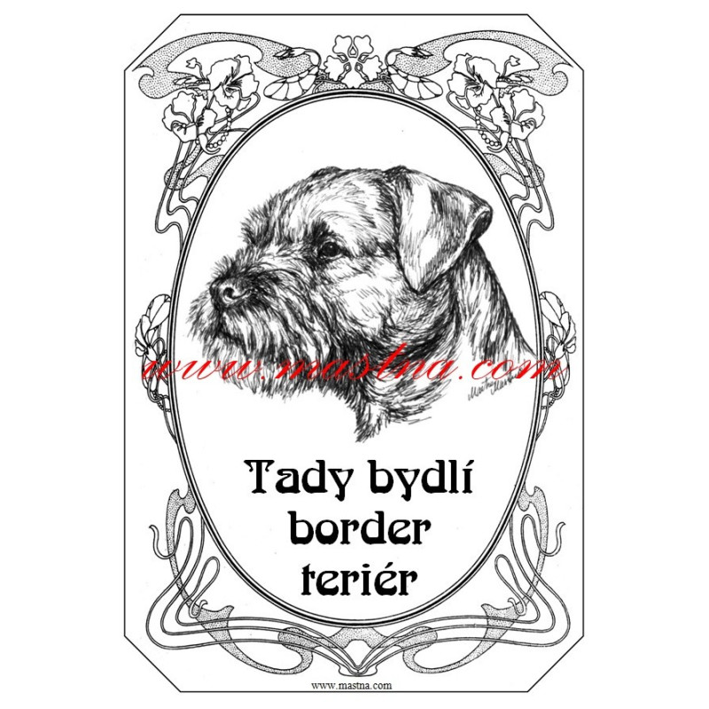 Tabulka border teriér