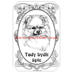 Tabulka německý špic, pomeranian