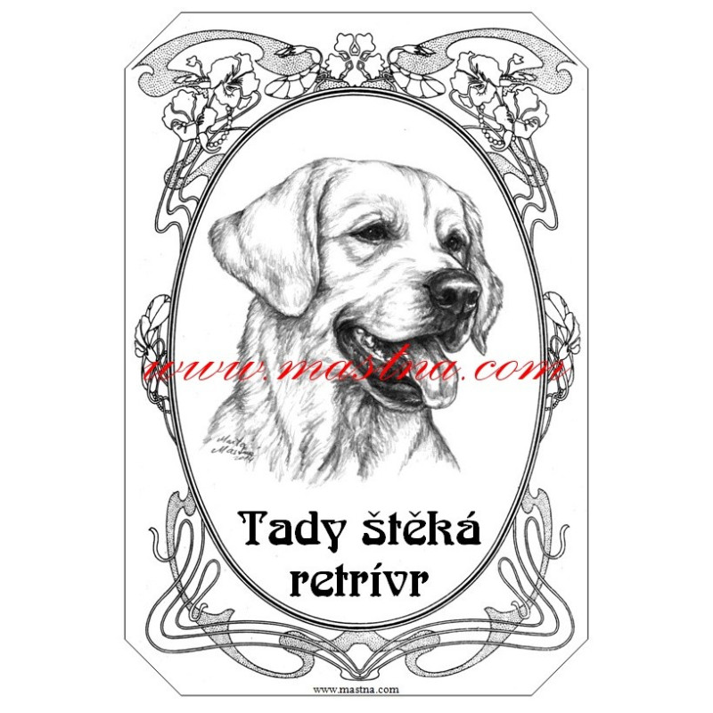 Tabulka zlatý retrívr