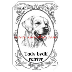 Tabulka zlatý retrívr