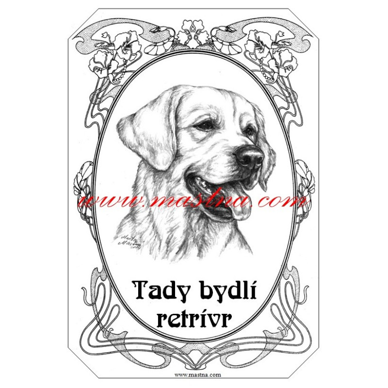 Tabulka zlatý retrívr