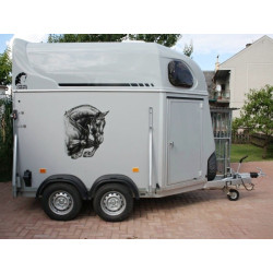 Samolepka kůň teplokrevník, parkur