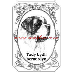 Tabulka svatobernardský pes, bernardýn
