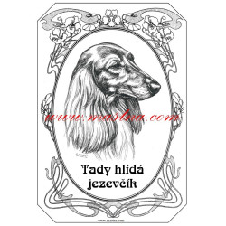 Tabulka jezevčík dlouhosrstý