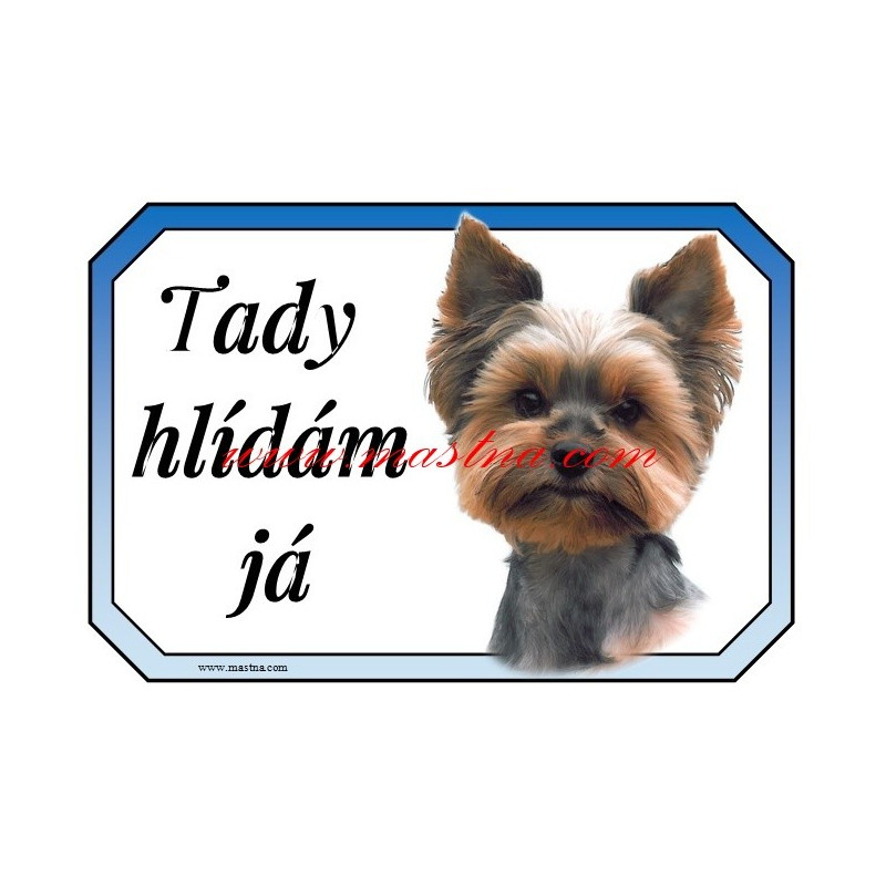 Cedulka jork, yorkshire terier