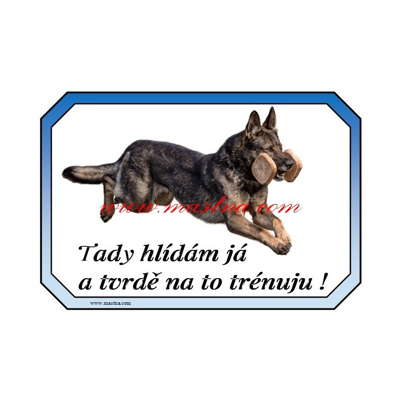 Cedulka německý ovčák