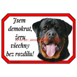 Cedulka rotvajler, rotweil