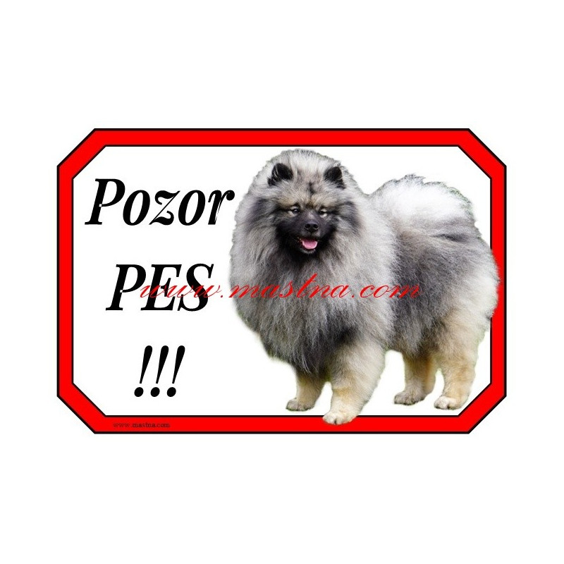 Cedulka keeshond, špic