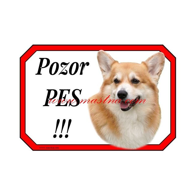 Cedulka velškorgi pembrok, welshcorgi