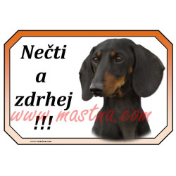 Cedulka jezevčík hladkosrstý