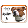 Cedulka staford, stafordšírský bulteriér