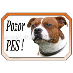 Cedulka staford, stafordšírský bulteriér