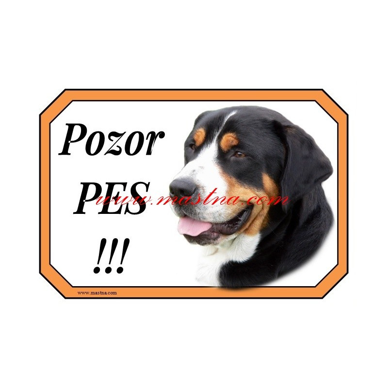 Cedulka velký švýcarský salašnický pes