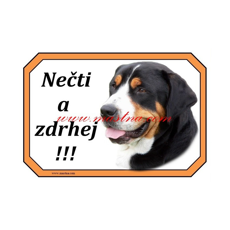 Cedulka velký švýcarský salašnický pes